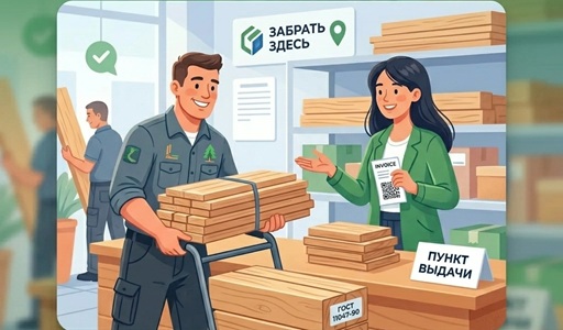 Самовывоз пиломатериалов со склада